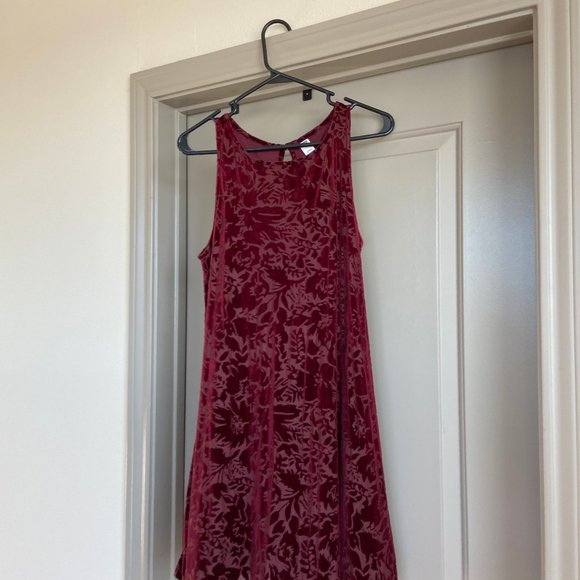 Velvet Halter Dress - Picture 1 of 2